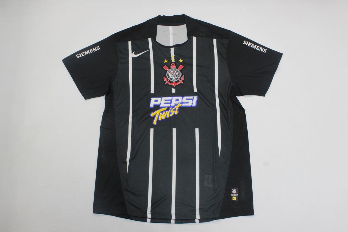 AAA Quality Corinthians 2004 Away Black Soccer Jersey